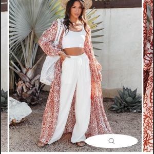 Elowen printed duster kimono from vici